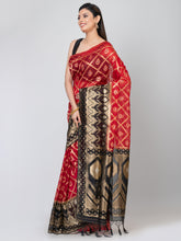 Kavvya Red Soft & Lightweight Banarasi Organza Weaving Silk Saree - KAVVYA